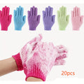 Twenty Pairs of Dual-Sided Exfoliating Shower Gloves, Ideal for Spa Treatments, Massages, And Body Scrubs, Perfect Bath Additions