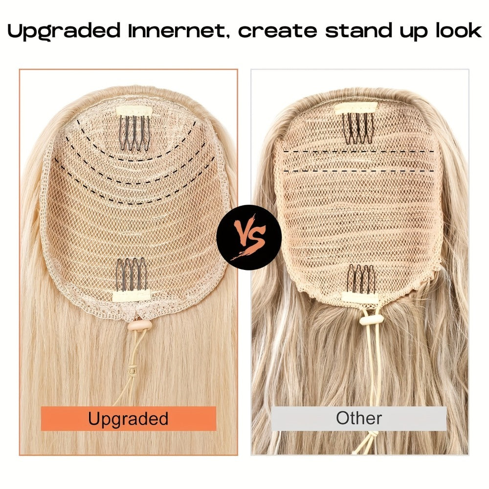 Drawstring Ponytail Extension for Women Synthetic Clip In Wrap Around Pony Tail Long Wavy Layered 26 Inch Blonde Brown Ash Brown Highlighted Multi Color No Glue No Heat