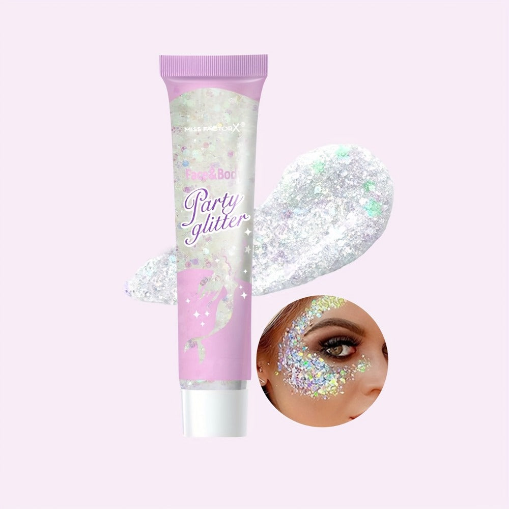 10 Color Set Face & Body Glitter - Cosmetic-Grade Holographic Glitter Gel - Makeup For Festivals, Raves, Anime Cosplay - Safe For Face, Easy Application & Removal