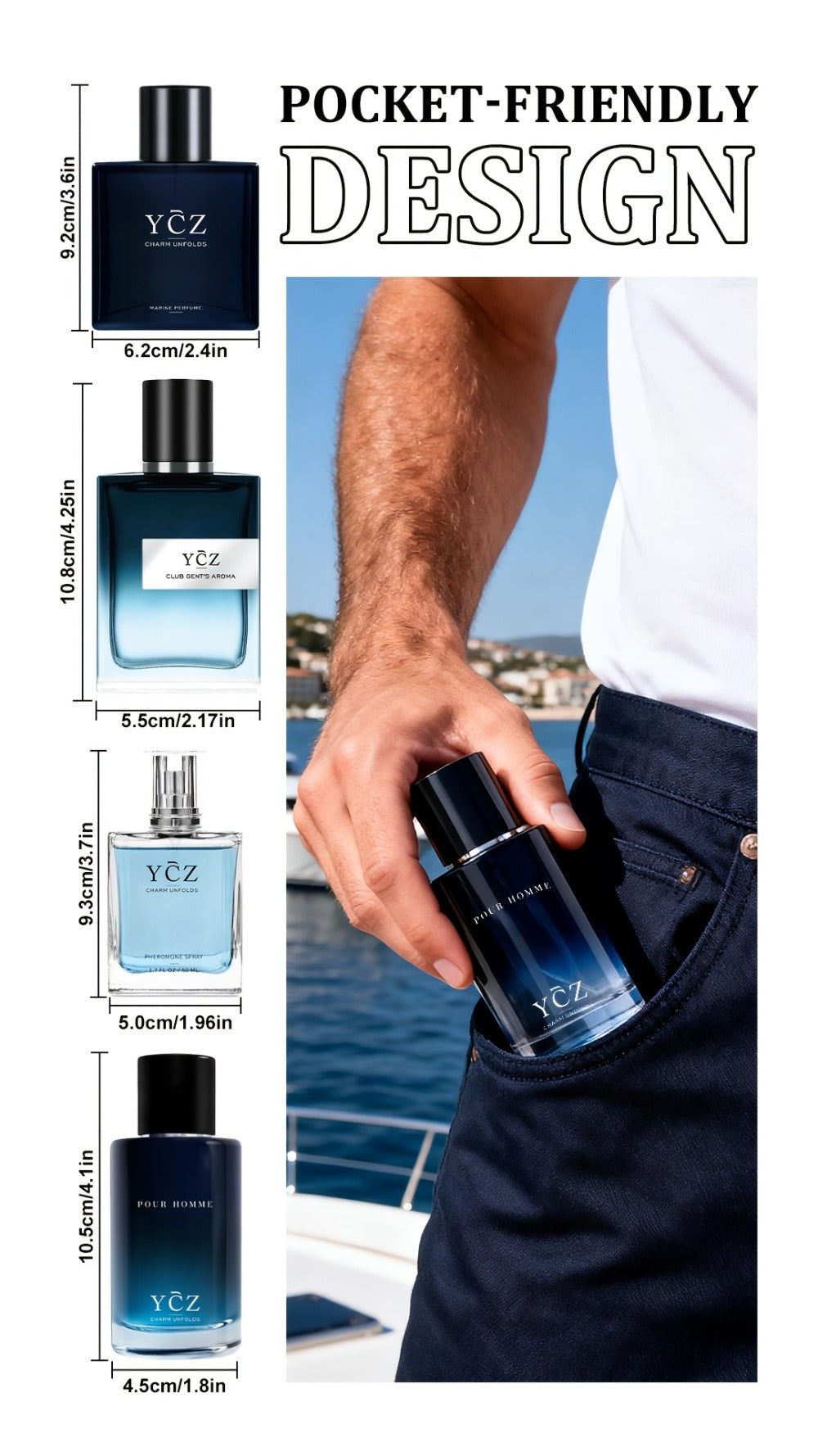 Men's Cologne Gift Set - Eau de Parfum Lavender Fresh & Warm Woody Long Lasting Fragrance, Multi-Piece Sets 2 3 or 4 Bottles, Perfect for Dates Office & Everyday Wear
