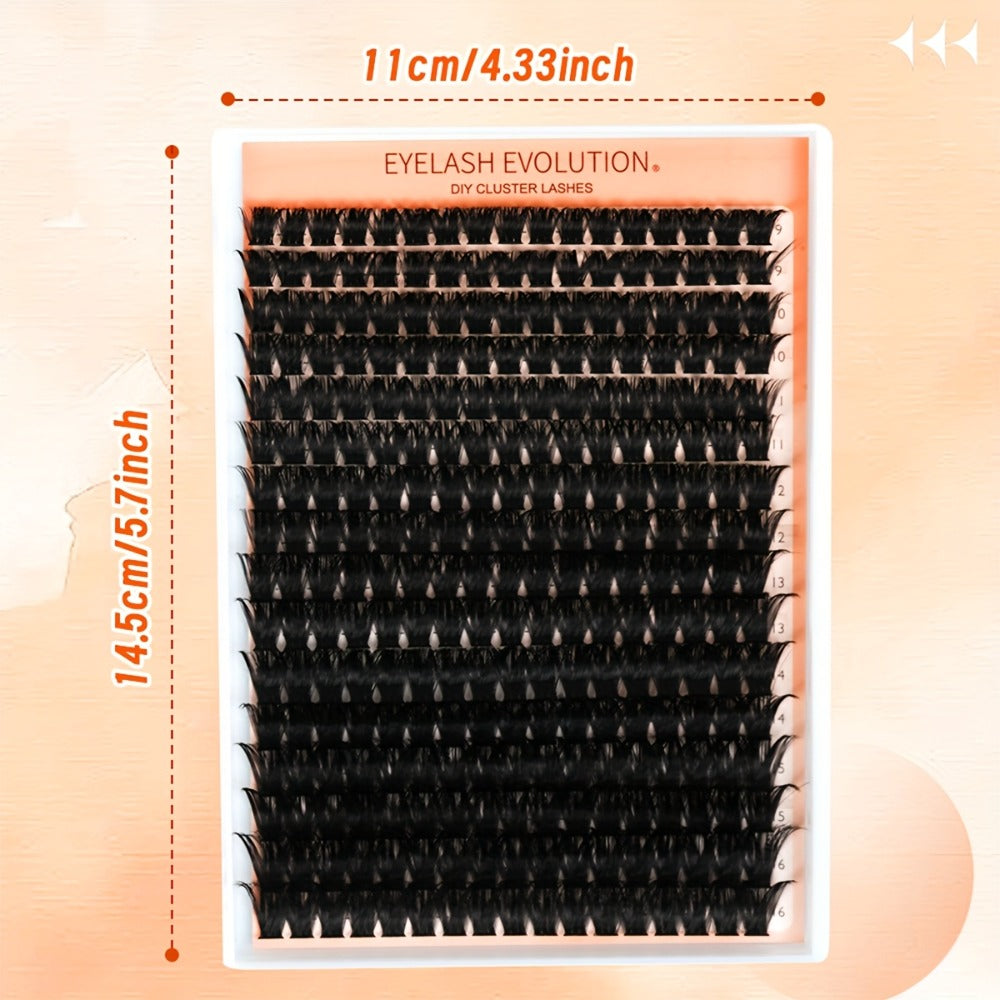 100D/100D Set Volumised Cluster Lashes Single Cluster Lash Extensions Soft & Reusable DIY Cluster Lash Extension Kit Packaging Random