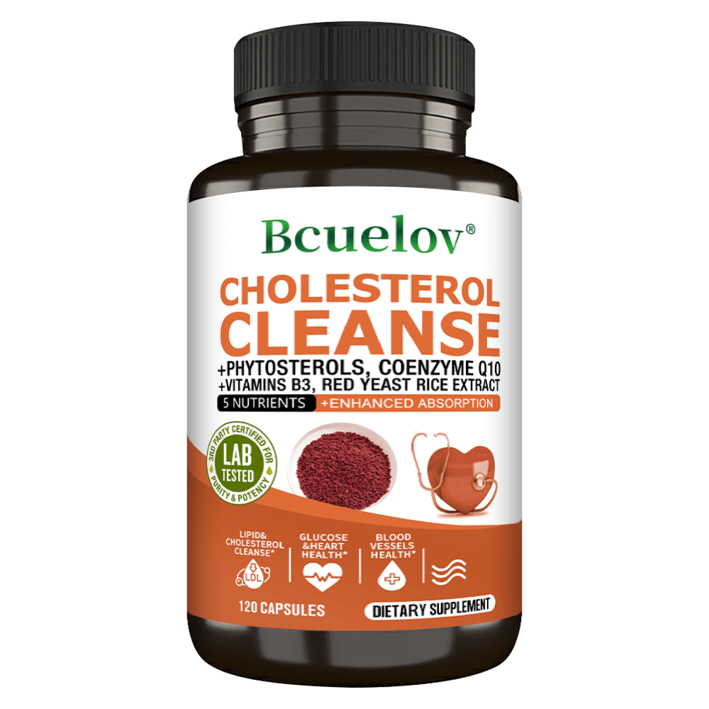 Cholesterol Health Supplement - Contains Phytosterols, Coenzyme Q10, And Red Yeast Rice Extract to Support Heart Health - 120 Capsules