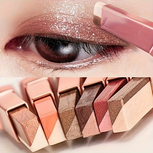 6pcs Two-Color Eye Shadow Stick, Durable, Waterproof, Non Fading, Non Smudging, Essential Cosmetics, Perfect Gift for Mother'S Day
