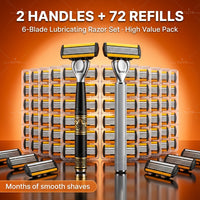 2*Handles & 72 Blades