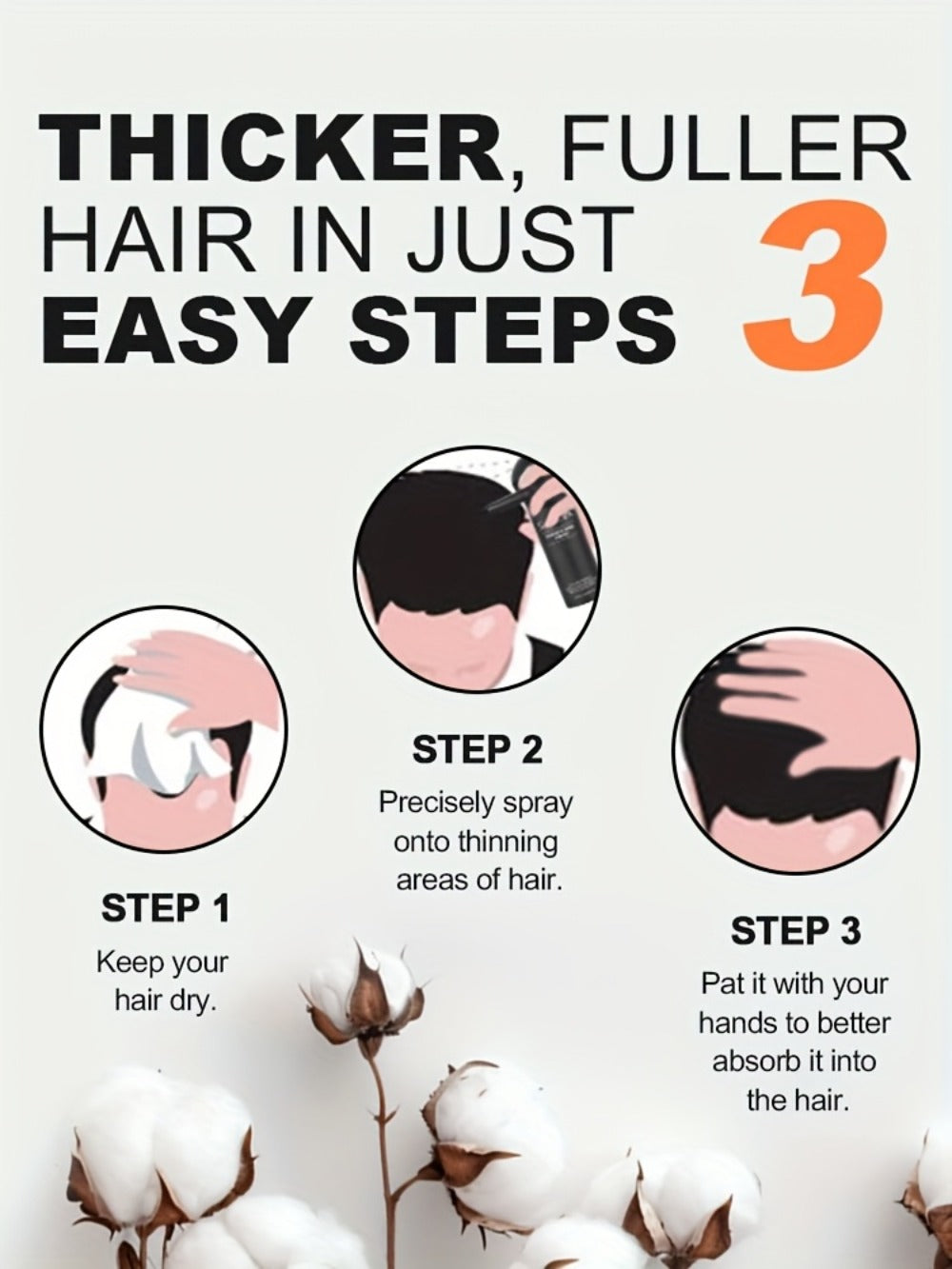 SILLKVA Hair Fiber Spray Applicator Kit - Precision Application For Instant Fullness, Natural Looking Coverage, 0.97oz