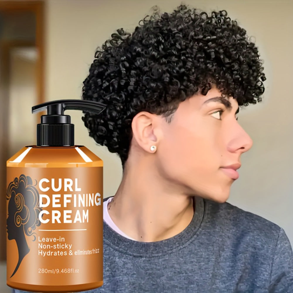 1pc Adult Curling And Styling Cream| Argan Oil | Moisturizing, Long-lasting Styling, Controlling Frizz, Non Greasy | Hairstyle Design | Suitable for Regular, Wavy, And Curly Hair Christmas Gifts, Birthday Gifts | Fashionable Bottle Body Design