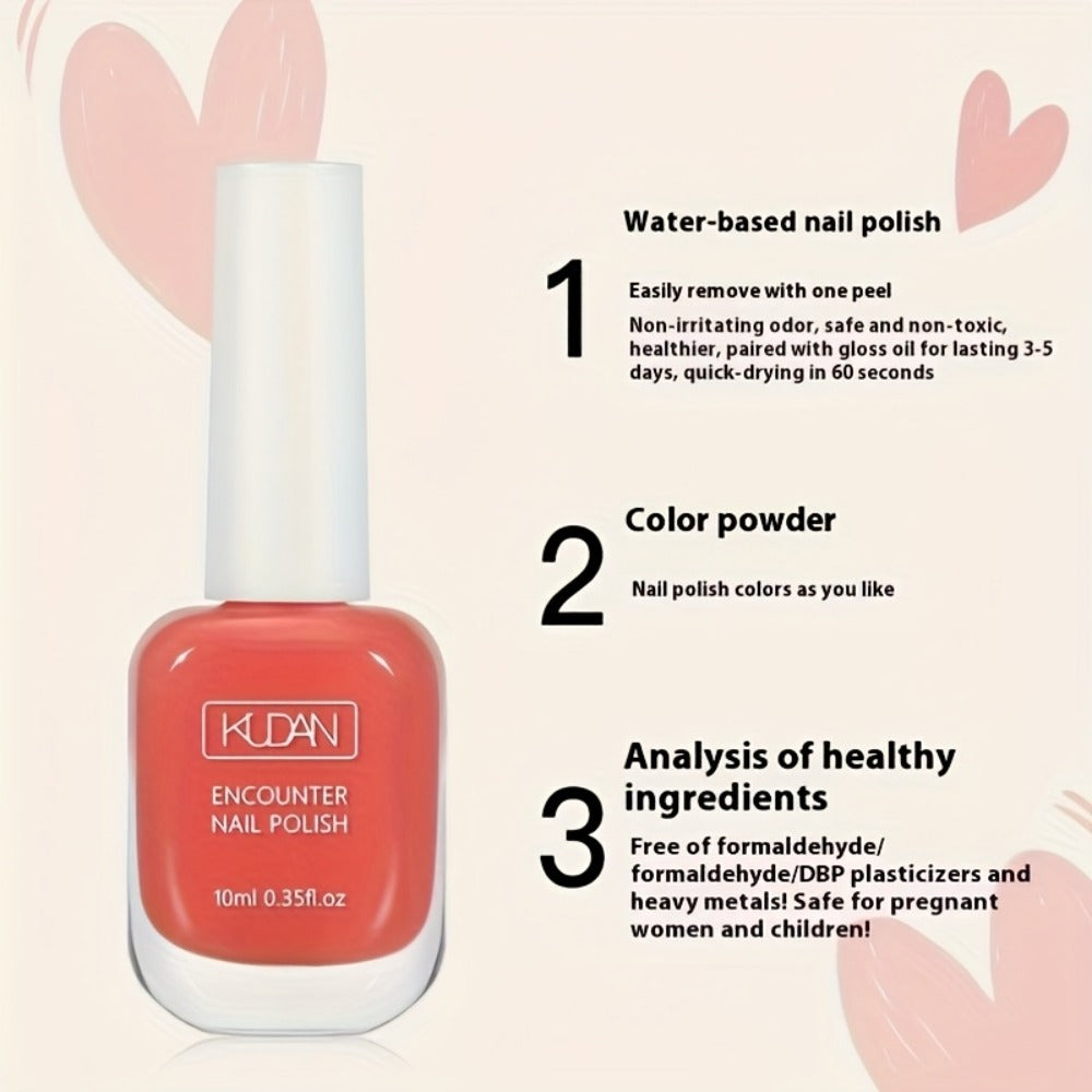 2-Pack Candy Color Gel Nail Polish, 0.35fl.oz Each, No Light Needed, Off, Quick Dry, Long Lasting, Glossy Finish, Bright And Sweet Color, Perfect for DIY Nail Art And Spring-Summer Occasions