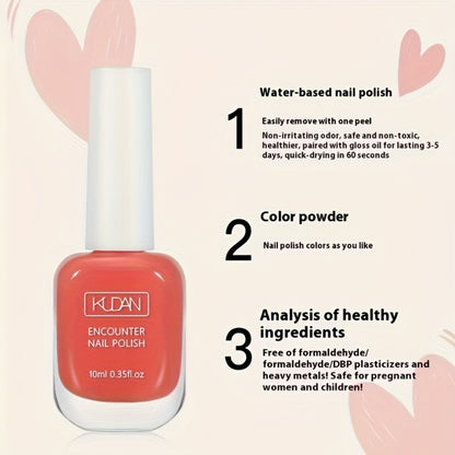 Gel Nail Polish 2-Pack Candy Colors No UV Light Needed Quick Dry Long Lasting Glossy Finish DIY Nail Art Spring Summer Manicure Set 0.35oz