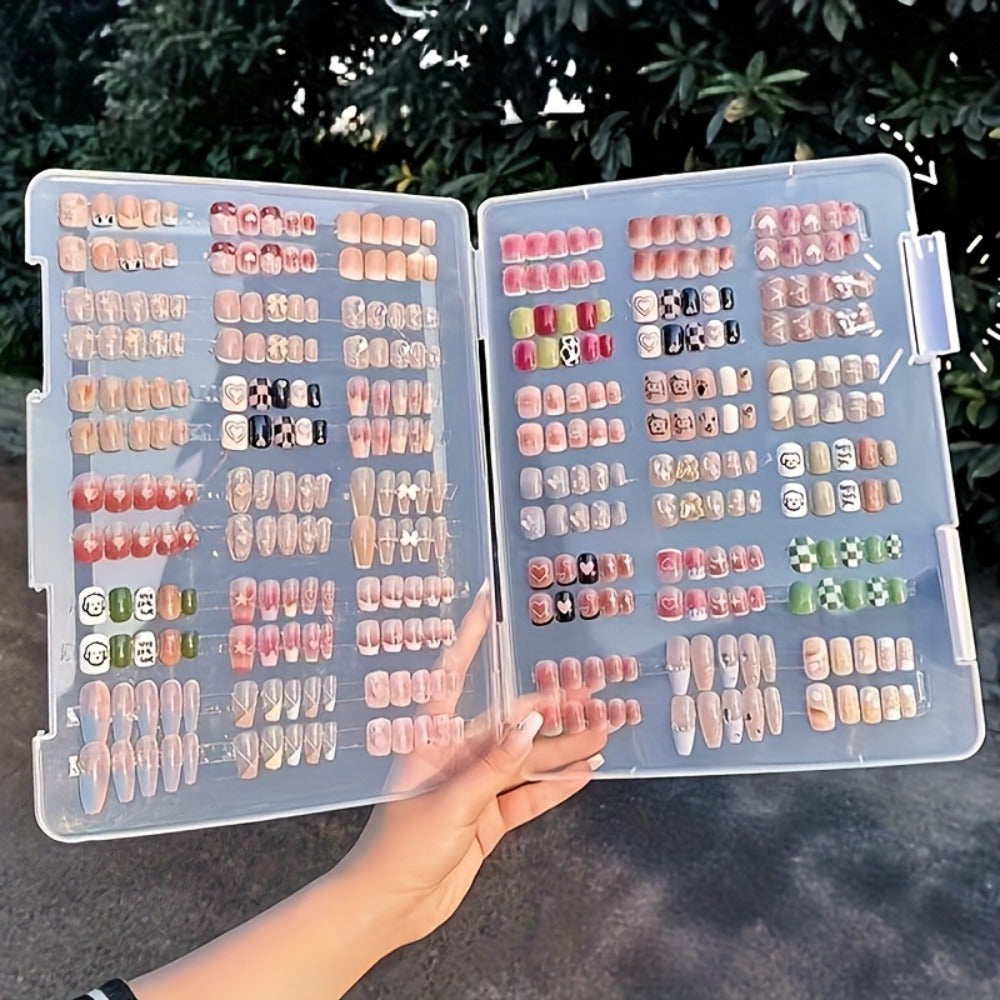96pcs Of Press In Nails, Random Long Nails with Different Designs, Fake Nails for And - Daily Holiday Wear
