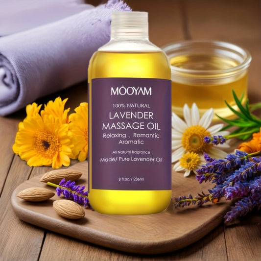 1/2/3pcs Lavender Massage Oil with Nut Oil, Grapefruit and More and Nourishes Light Beige, Brightens Your Light Beige, Unisex Massage Oil