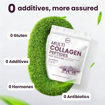 Multi-Source Collagen Powder — Collagen Complex with Skin Nutrients, Hydrolyzed Types I, II & III | Natural Flavor | Anti-Aging Beauty Supplement