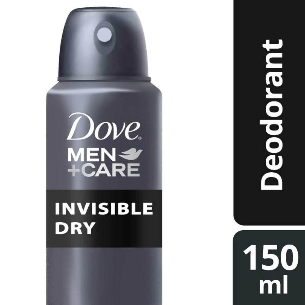 Dove Men+Care Invisible Dry Spray Deodorant for Men 150ml (5oz) x [3 Pack] – Clean Fresh Body Spray, Quick Dry Invisible Spray, No White Marks on Black Clothes, No Yellow Stains on White Shirts, Long Lasting Fresh Scent, Smooth Comfort, Gym Office Travel