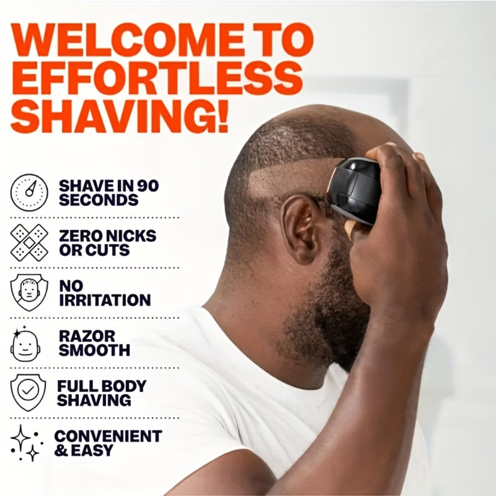 5-in-1 Premium Electric Shaver Kit for Men - Wet/Dry Rotary Shaver with Digital Display/ No Display Function for Bald Head, Beard, Nose, Ear, Body Grooming with Rechargeable Cordless Design, Face Cleaning Brush, And Travel Bag - Ideal Gifts for Him