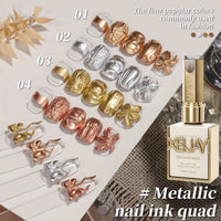 Photo frame bottle Metallic smudge liquid 4-color set