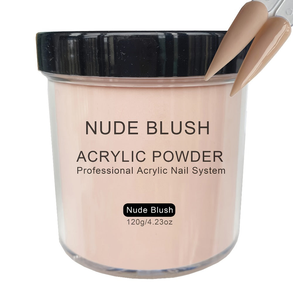 4oz Professional Transparent/Pink/White/Nude Beige Acrylic Nail Powder Suitable for Acrylic Nail Extensions & 3D Nail Art, No Lamp Required Polymer Powder for DIY Nail, Suitable for Nail Sculpting, Polishable for - Use