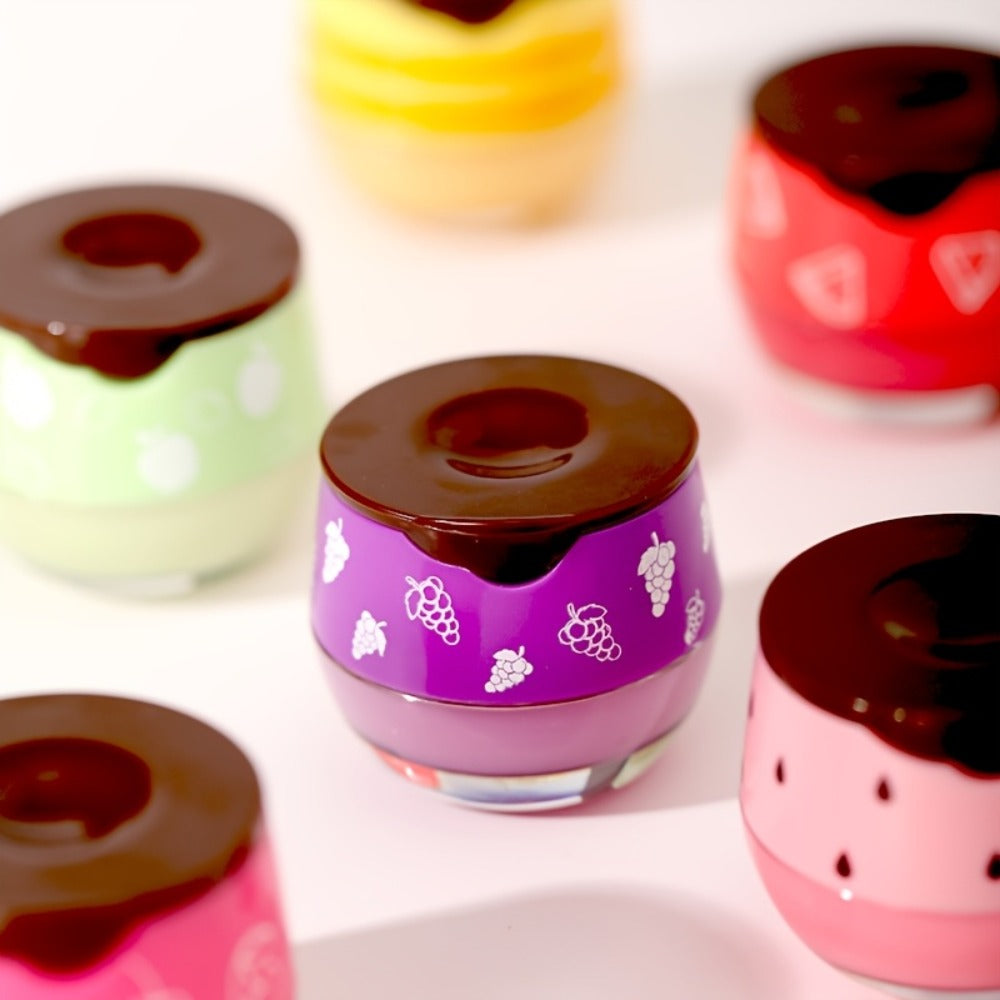 Set of 8 Lip Balms in Honey Pot, Featuring Flavors Like Honey, Strawberry, Apple, Watermelon, Cherry, Vanilla, Mint, And Aloe, Designed for Overnight Hydration And Moisturizing with Propolis