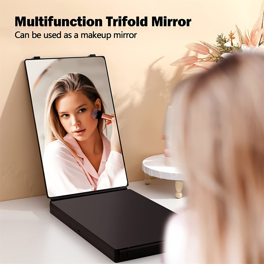 3 Way Mirror for Self Hair Cutting, 360 Haircuts Men for Barber Use Tools, to See Back Of Head