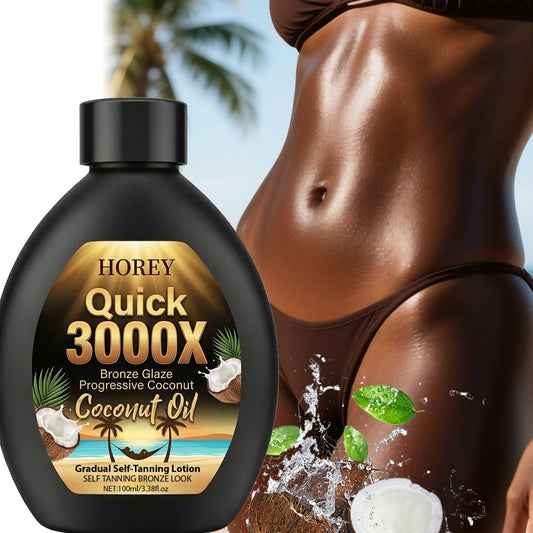 3000X Summer Coconut Self-Tanning Lotion- with Coconut Extracts-Easily Achieve Your Own Sun-Kissed Glow This Summer-Gradual Self-Tanning-Creates a Natural, Radiant Tan-Tanning And Moisturizing-Sunless Tanners