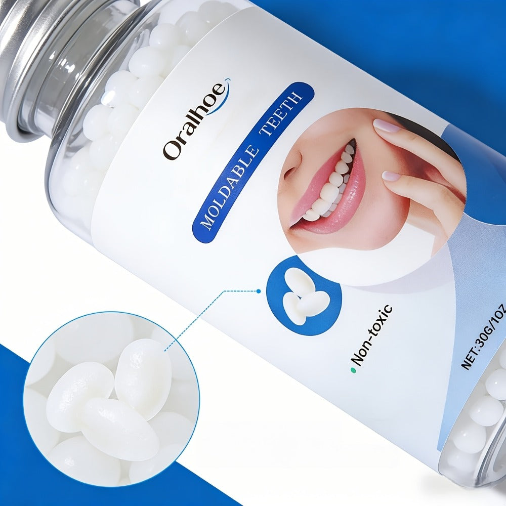 Temporary Cosmetic False Tooth - Realistic Temporary Material for Missing/Broken Teeth, Easy Application & Secure Fit Suitable for Eating, Daily Use - for Women & Men (Middle-Aged & Elderly) - -Looking Tooth Fillings, Non- Replacement!