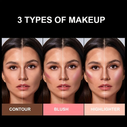 3-in-1 Multifunctional Makeup Sticks 6pcs — Waterproof Blush Eyeshadow & Touch-Up Sticks, All-Day Moisturizing Glossy Shimmer, Multi-Color Natural Face Makeup Set