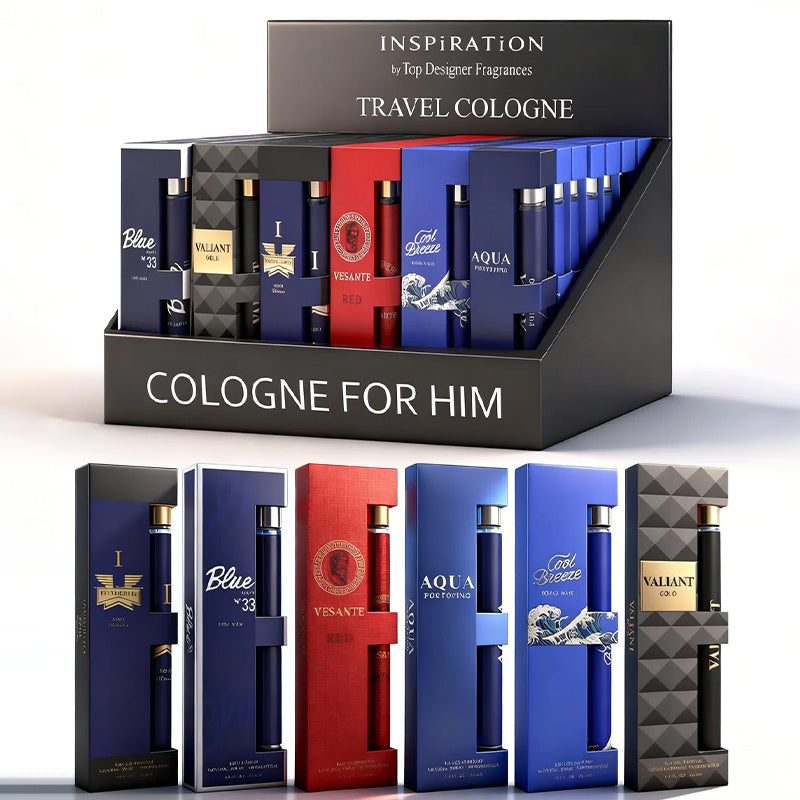 6-Piece Travel Set, Men's Eau De Toilette Spray, Long Lasting Fragrance, 6 Different Flavor, Perfect For Holiday Gifts, Dating, Daily Life, Parties, 1.18 Fl Oz/bottle, Valentine's Day And Other Festivals