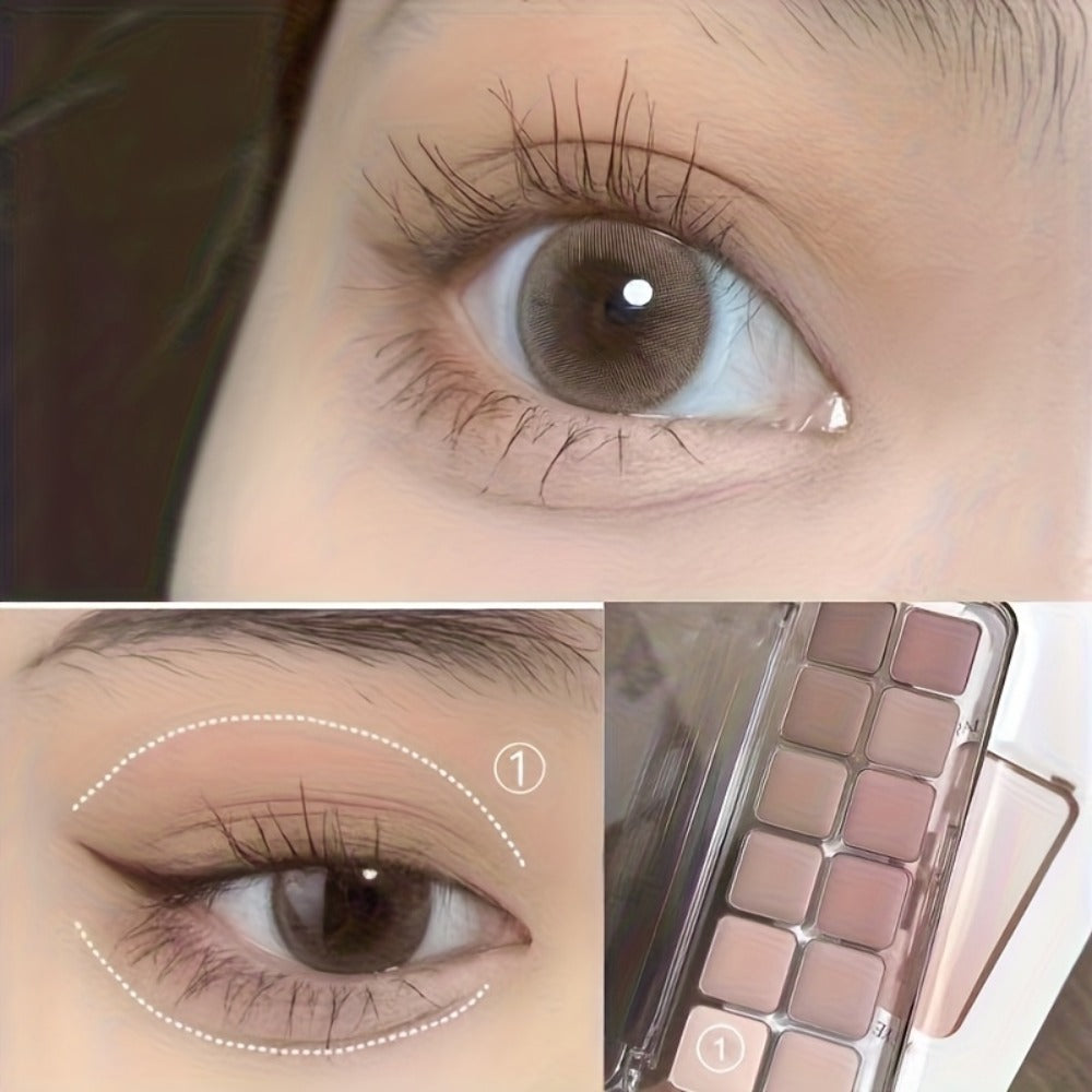 12 Rom&nd Eyeshadow Palette Air 2 In 1 Eyeshadow&Blush Palette Light Pink Series, Portable Travel Size, Shimmer Glitter Pearlescent Two-Tone Eye Makeup, Waterproof Sweat-proof Long-Lasting Natural Easy Formula, Beginner-Friendly