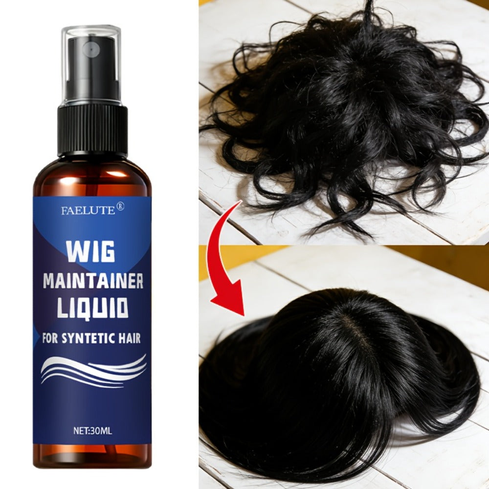 Wig Conditioning Spray Detangle Anti-Frizz Shine Mist for Synthetic Wigs Straight Curly Long Short Hair Light Formula No Heavy Feel Daily Styling
