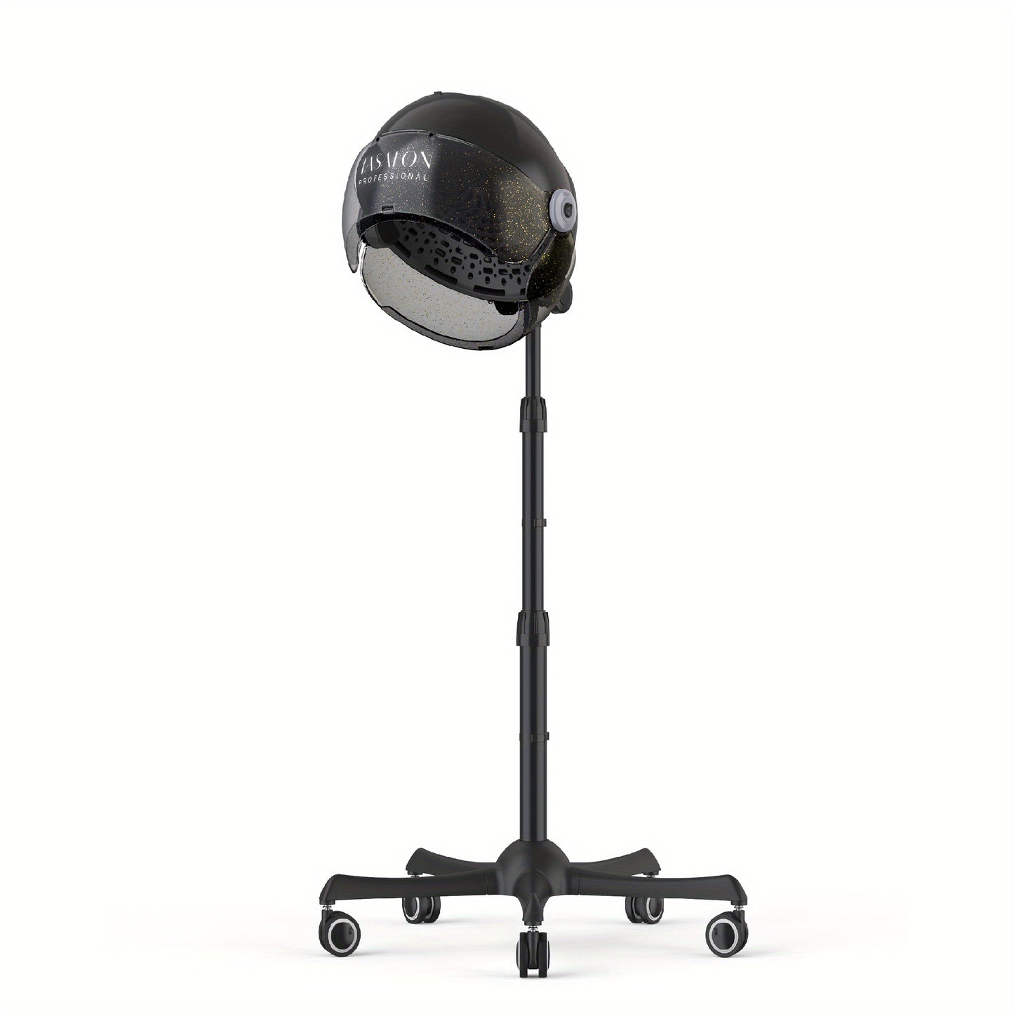 Hooded Hair Dryer 1875W Ionic Standing Bonnet Dryer on Wheels — 3 Heat Settings, Height Adjustable 30–55”, 9ft Cord, Sit-Under Salon Dryer for Home & Salon Use