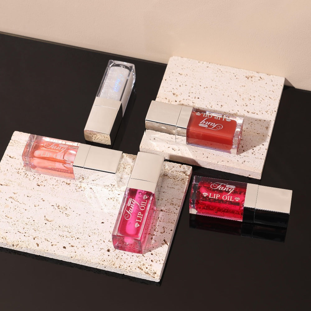 Lip Gloss Oil Set 3pcs/6pcs - Hydrating Plumping Lip Glow Oil, Shiny Transparent Lip Plumper, Long-Lasting Glossy Lip Color in Berry Coral Pink Red, Valentine's Day Gift for Her
