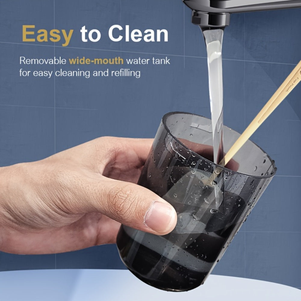 Water Flosser, Water Flossing Wand, 4 Adjustable Modes, Includes 4 Nozzles, Rechargeable Cordless Oral Irrigator, Portable IPX7 Waterproof, Dual-Use for Home And Travel, Black Edition, Christmas Gift