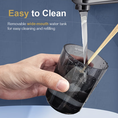 Water Flosser Cordless Oral Irrigator 4 Adjustable Modes 4 Nozzles Rechargeable IPX7 Waterproof Portable for Home Travel Deep Cleaning Gum Care Dental Hygiene Gift Black