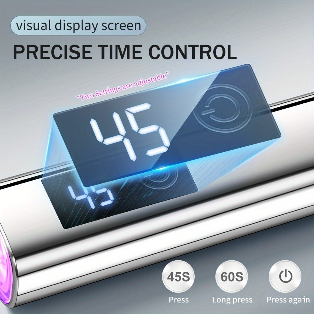 On-Screen Display Handheld Nail Art Lamp for Gel Nails, Mini Nail Light, Portable LED Nail Lamp, USB Nail Dryer for Fast Manicure Pedicure Tool