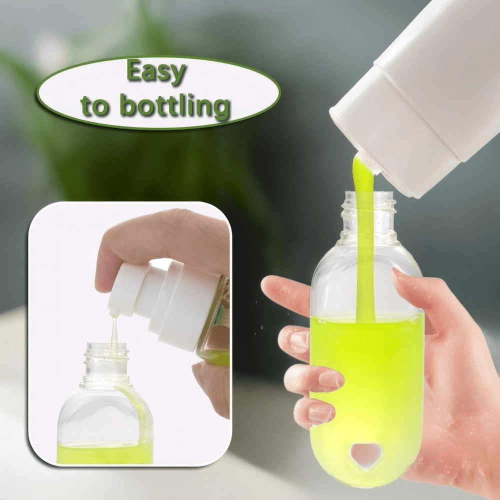 50pcs 1.7oz Leakproof Travel Bottles with Keychain - Portable, Refillable Squeeze Containers for Lotion, Soap & Toiletries, Clear Plastic