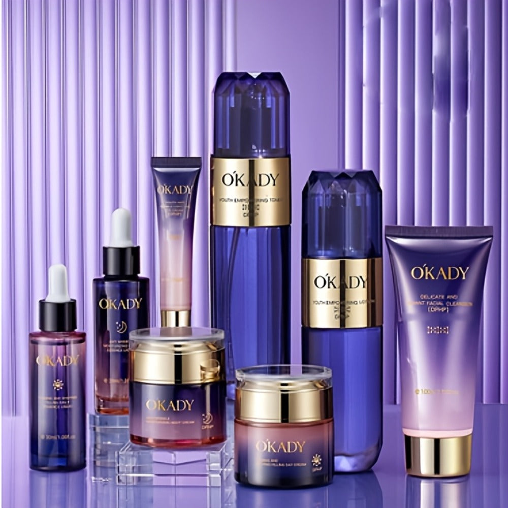 OKDAY Hydrolyzed Collagen, Sodium Hyaluronate, Makes Skin Feel Smooth, Looks Younger, Firmer, Enhances Skin Elasticity, Skin Care Kits, High-End Skin Care Products, Gifts for Women, Thanksgiving Gifts, Suitable for Gifts - Christmas/ New Year/Gifts