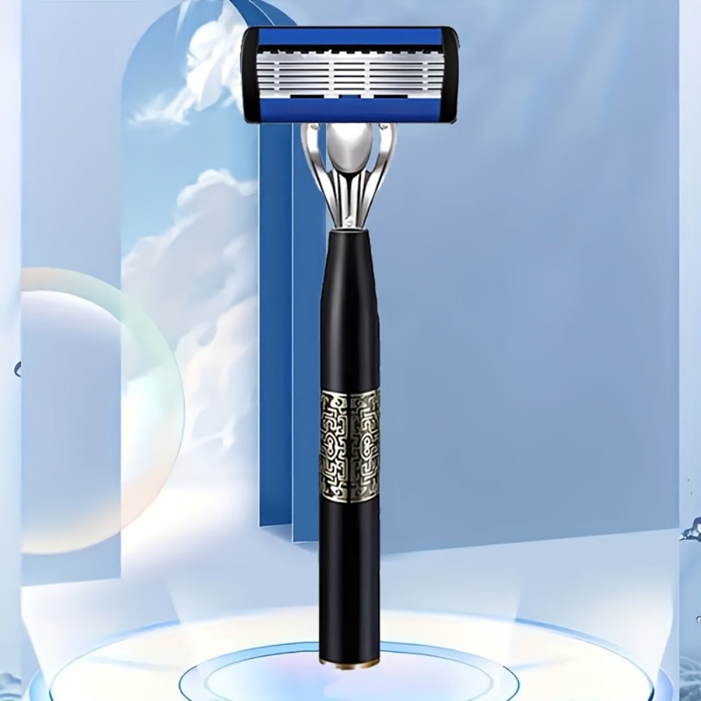This Super Smooth And Fashionable Razor Features 36/72 Ultra-sharp And Replaceable Stainless Steel Blades, Which Are Sharp, Smooth And Safe. with 2 Anti-slip And Comfortable Handles, It Is An Indispensable Shaving Accessory for Men