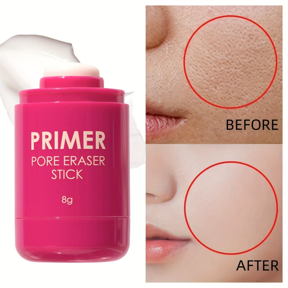 Makeup Primer Stick 2pcs Set Oil Control Pore Minimizer - Long-Lasting Matte Finish Lightweight Moisturizing Face Primer for Smooth Flawless Foundation Base