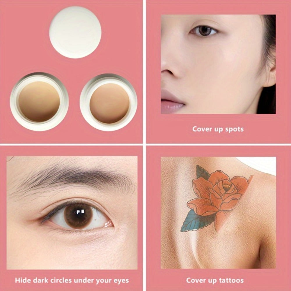 Set of 3 Waterproof Concealer Creams That Effectively Hide, Dark Spots, And Tattoos for a Flawless Makeup End