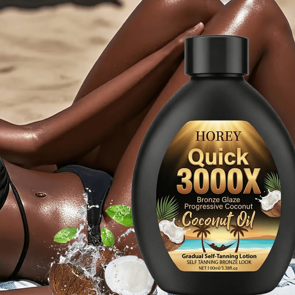 3000X Summer Coconut Self-Tanning Lotion- with Coconut Extracts-Easily Achieve Your Own Sun-Kissed Glow This Summer-Gradual Self-Tanning-Creates a Natural, Radiant Tan-Tanning And Moisturizing-Sunless Tanners