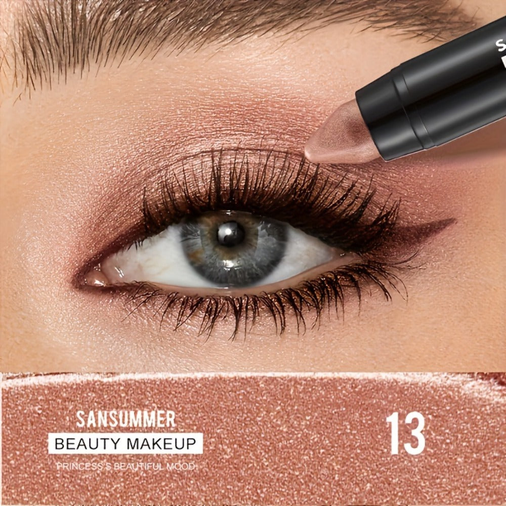 Eyeshadow Stick Set 7 Pcs - Waterproof Pearlescent Matte Shimmer & Metallic Finish, Long-Lasting Natural Eye Makeup, Easy Blendable Daily Look, Valentine's Day Mother's Day Gift for Women