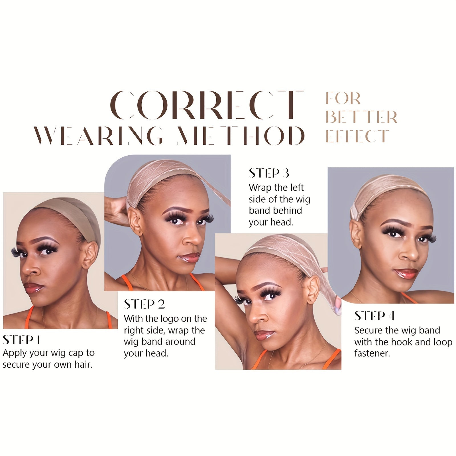 Set of Three Velvet Wig Caps Designed for Women, Featuring a Comfortable And Breathable Material with a Non-Slip Adjustable Strap for a Secure Fit, Perfect for Use with Wig Stands And Mannequin Displays