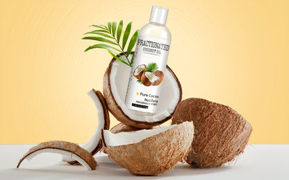 Fractionated Coconut Oil – 4-Pack 7.5 fl oz Each | Pure Vegan Carrier Oil for Skin & Hair, Massage Oil, Moisturizer, Fragrance-Free, Lightweight Liquid Coconut Oil for Essential Oil Blending