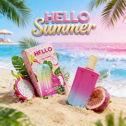 Eau de Parfum for Women Tropical Fruit Scent Popsicle Bottle Long Lasting Summer Fragrance 3.38 fl oz Novelty Cute Perfume Gift for Her Gradient Red Blue Purple