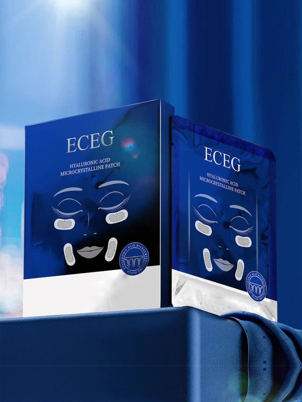 Microneedle Hyaluronic Acid Eye Patches for Dark Circles and Wrinkles - Dissolving Under Eye Mask Pads Deep Hydrating Anti-Aging Moisturizing Skin Care Set 3 Boxes