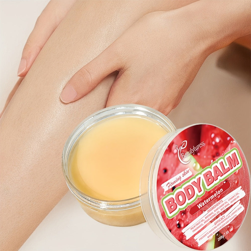 Beautyturess Strawberry Body Glaze 1pc - Moisturizing Body Butter with Shea Butter, Glycerin, Vitamin C - Hypoallergenic, All Skin Types - Long-Lasting Hydration, Body Cream for Dry Skin Care, Easter Bonus & Basket Gifts