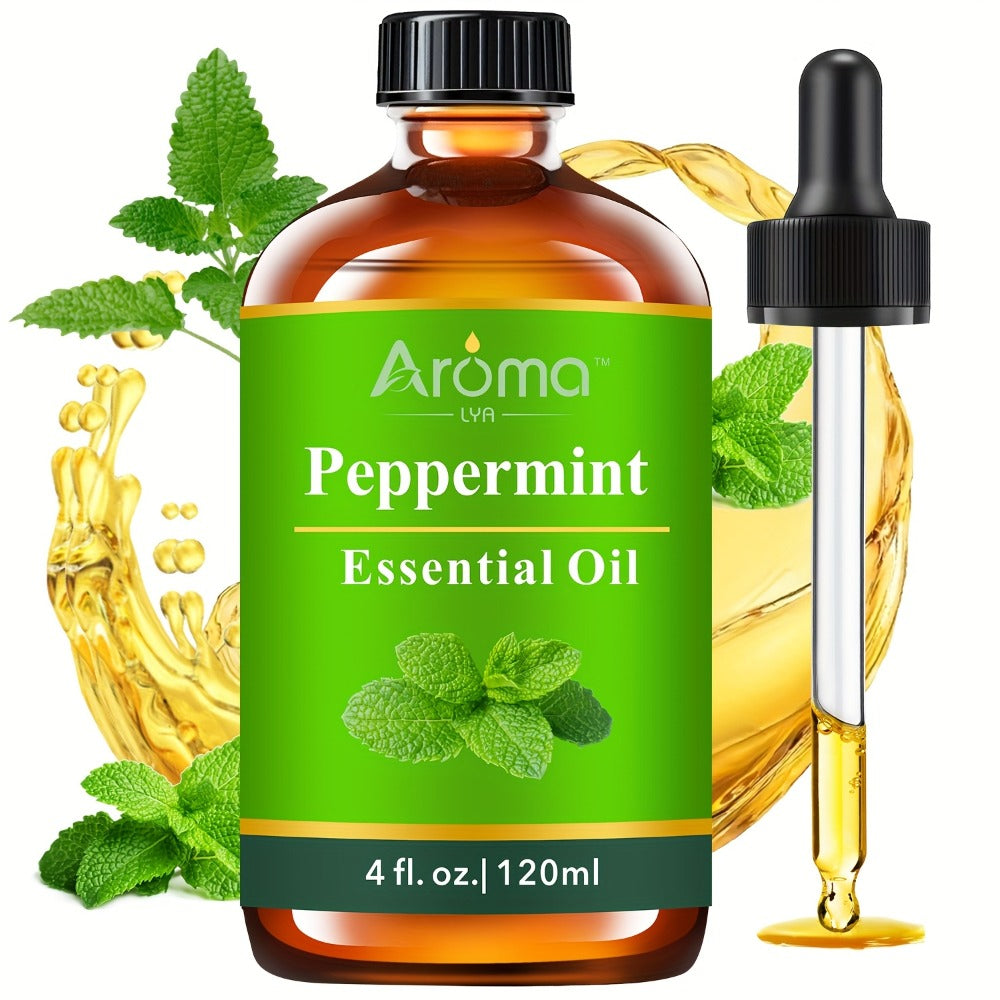 Peppermint Essential Oil - 2.03oz/ 4.06oz Available- Lemon/ Rose/ Lavender/ Frankincense/ Coconut Vanilla Essential Oils, Suitable For Humidifiers, Diffusers, Candles, Car Air Fresheners, Hotel Diffuser Fragrance Oils, Easter Gift Wholesale