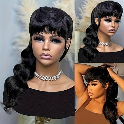 Deep Wave Wig Synthetic Long Hair 150% Density — Voluminous Curly Rose Net Cap Wig in Golden Brown Black, 22 & 24 Inch Easy Style for Women Parties Festivals Daily Wear