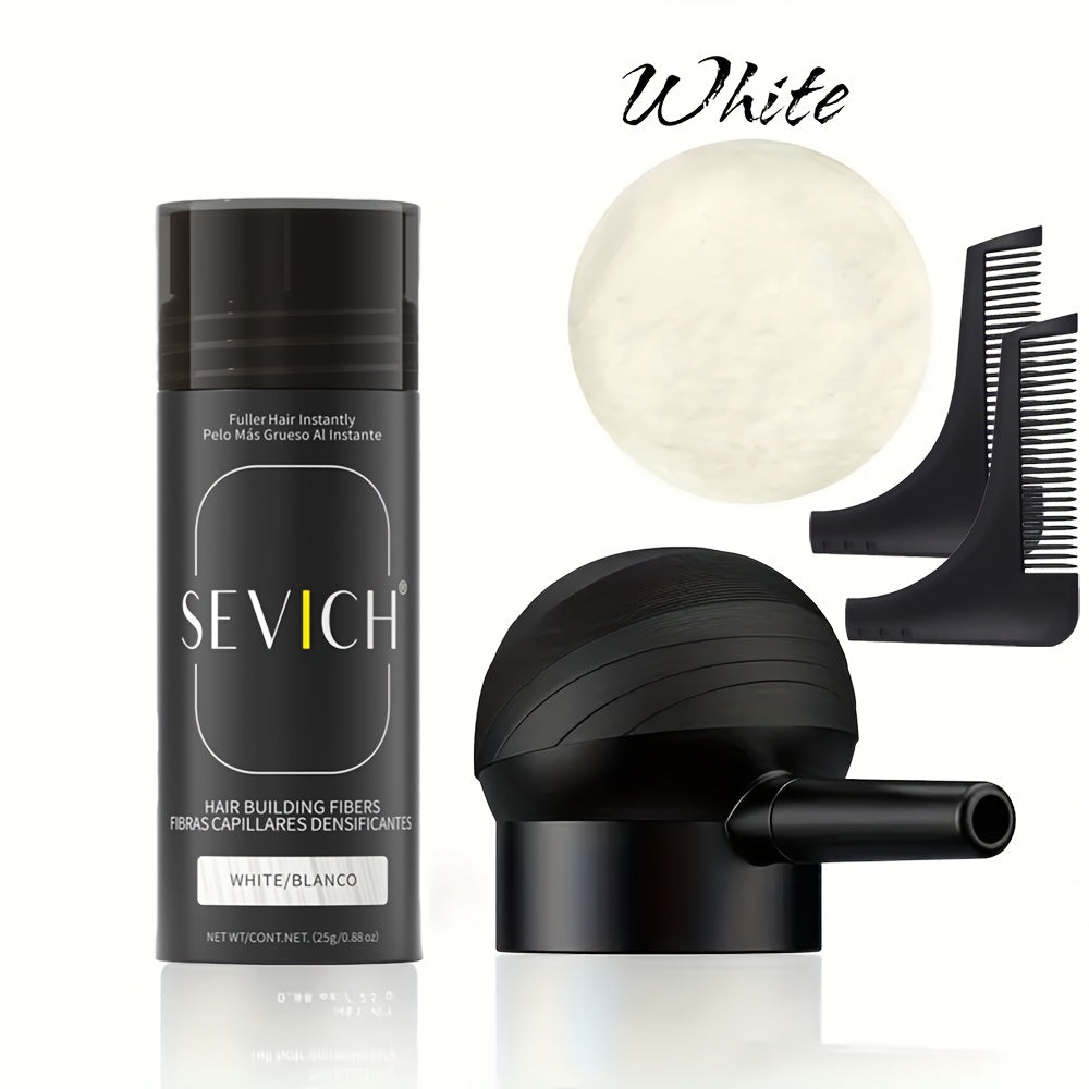 2-in-1 Hair Thickening Fiber Set—Powder + Applicator, Creates a Natural, Voluminous Effect, Suitable for All Hair Types