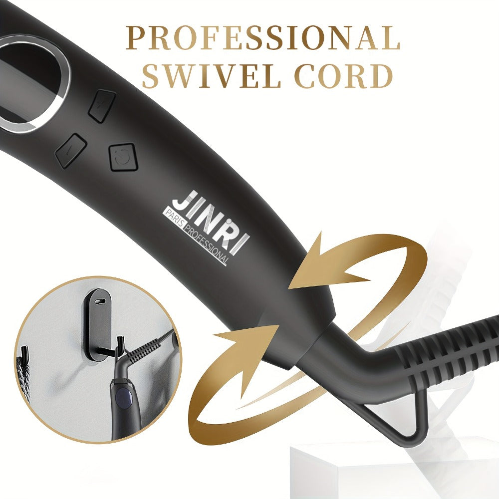 Hair Straightener Brus, 30S Fast Ceramic Hair Straightener Comb & Iron with Anti-Scald, Travel & Salon, Best Soft Round Touch Body for Home, Black