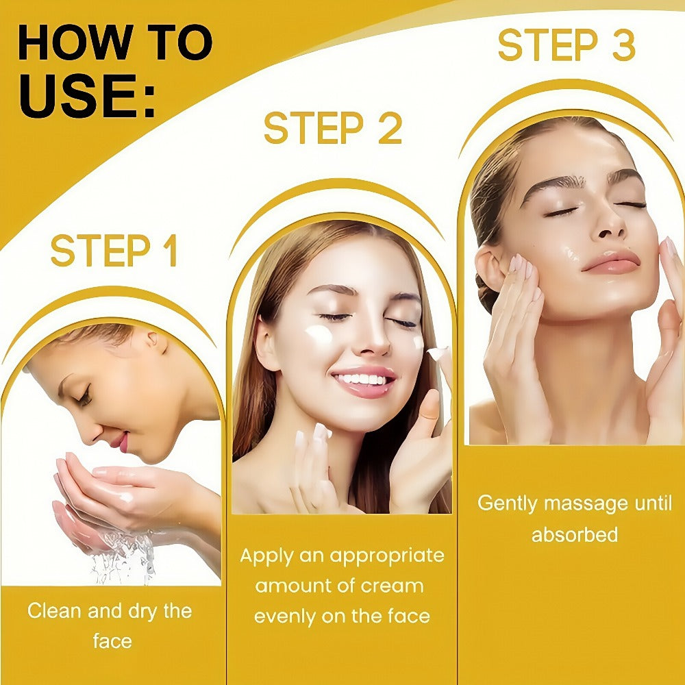 1.69oz Bee Venom Firming & Lifting Cream - Enriched with Hyaluronic Acid And Vitamin E to Deeply Hydrate And Moisturize, Even Skin Tone, Emollient And Radiant, Suitable for All Skin Types, Light Texture, Can Be Applied to The Face And Neck.