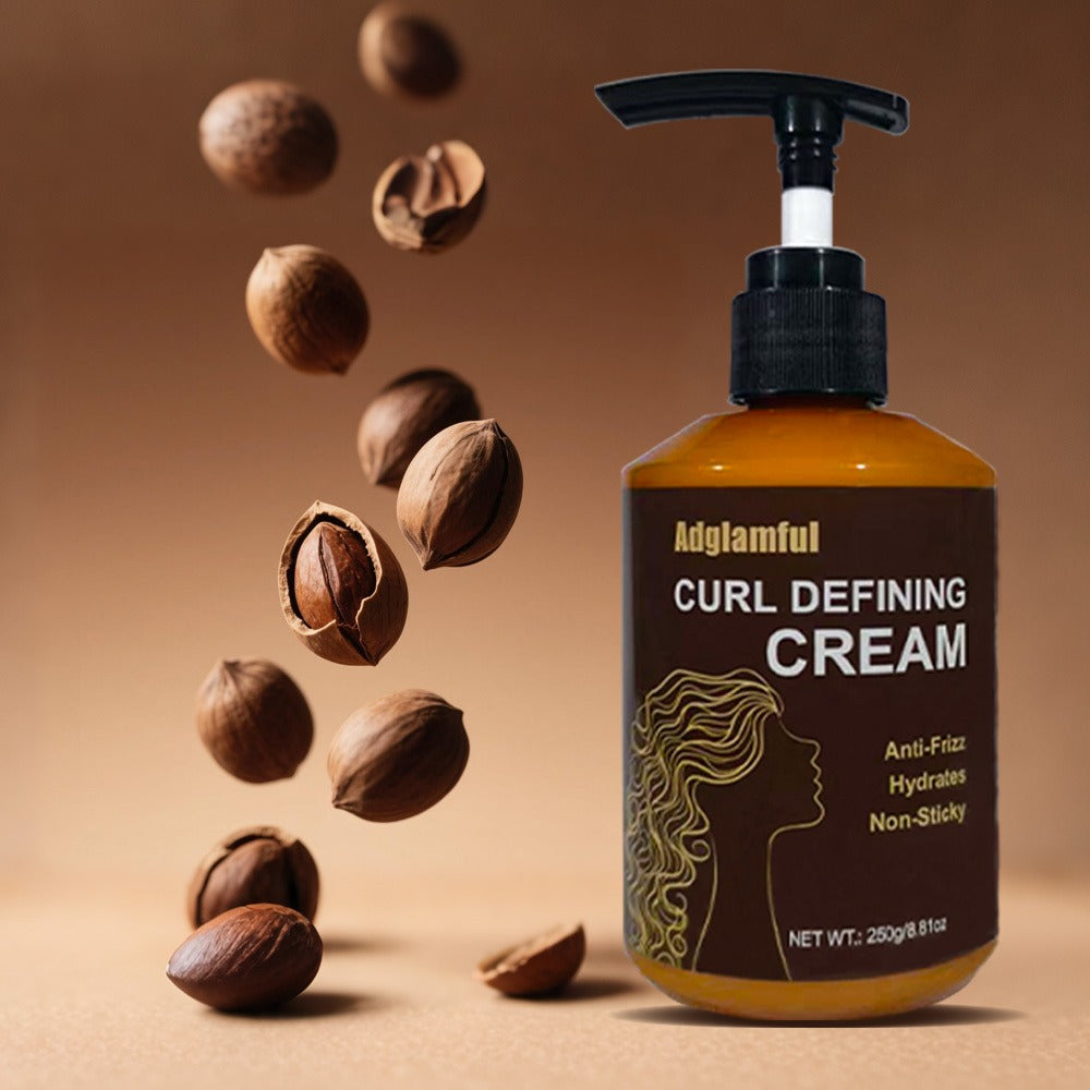 Curl Defining Cream for Wavy Curly & Coily Hair - 24-Hour Strong Hold No-Rinse Leave-In Frizz Control Styler - Lightweight Non-Greasy 3-Minute Quick Curl Definition for Women & Men All Curl Types